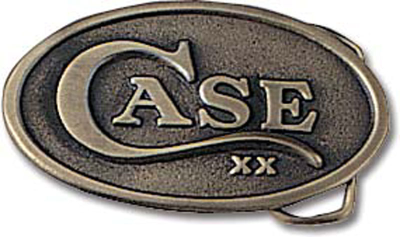 Case Knives: Case Oval Belt Buckle, Case XX Logo, CA.
