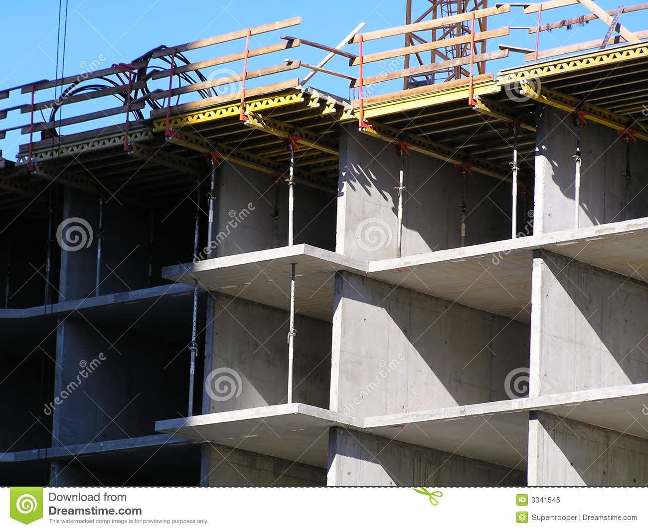 Cast Concrete Structure Royalty Free Stock Photo.