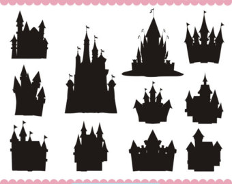 12 cinderella castle silhouette, cinderella castle, Clipart Images.