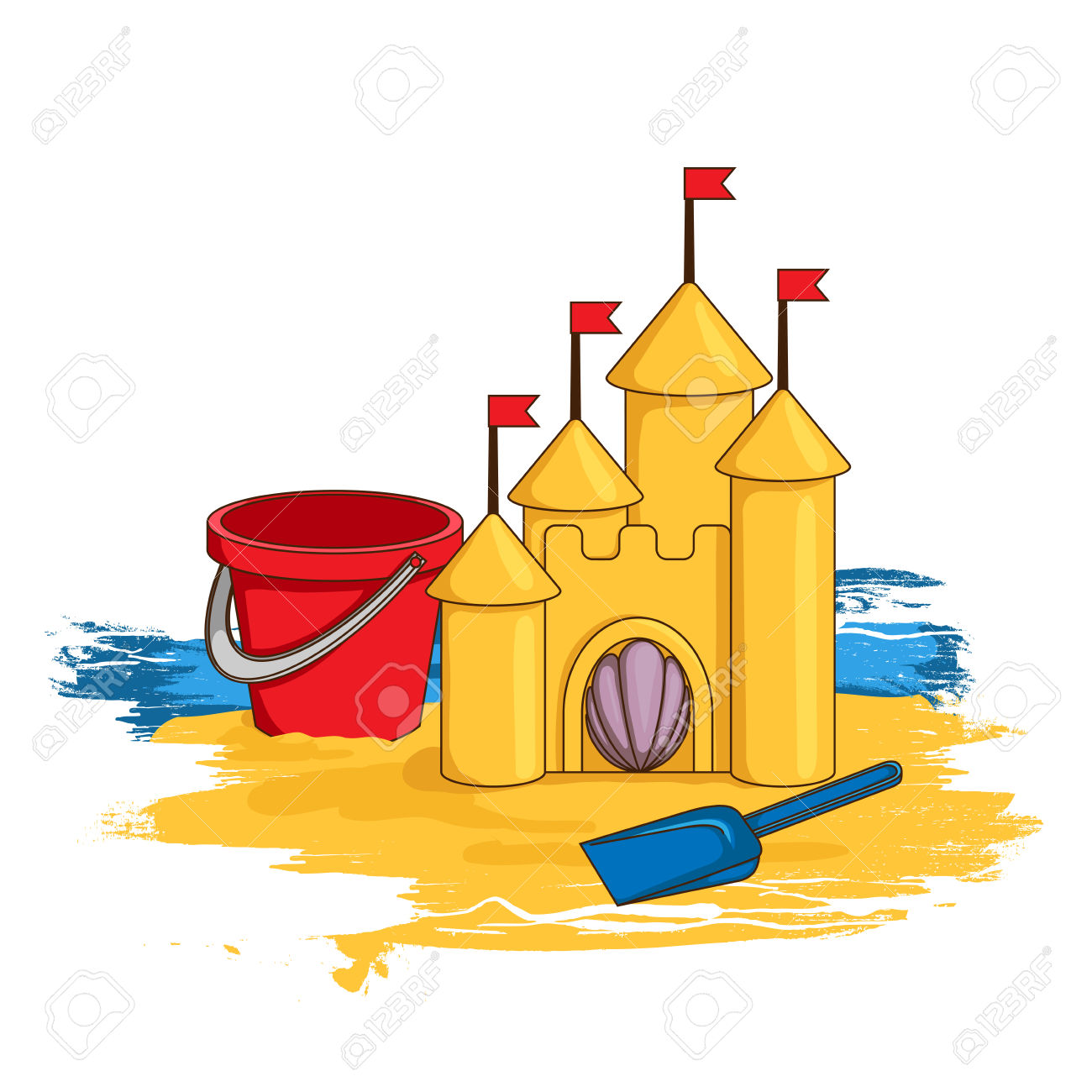 Clipart Chateau De Sable.