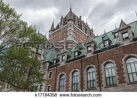 Pictures of Frontenac castle hotel of Quebec City k17184358.