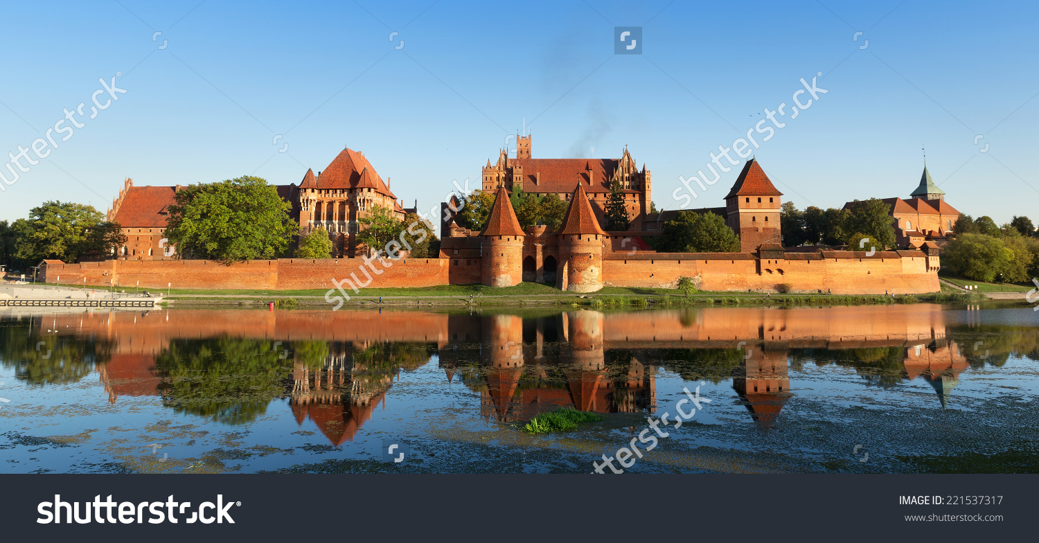 Malbork Castle Teutonic Knights Fortress Known Stock Photo.