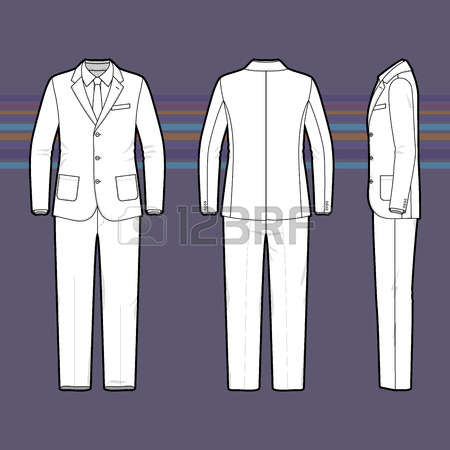 Casual Man Black Suit Clipart.