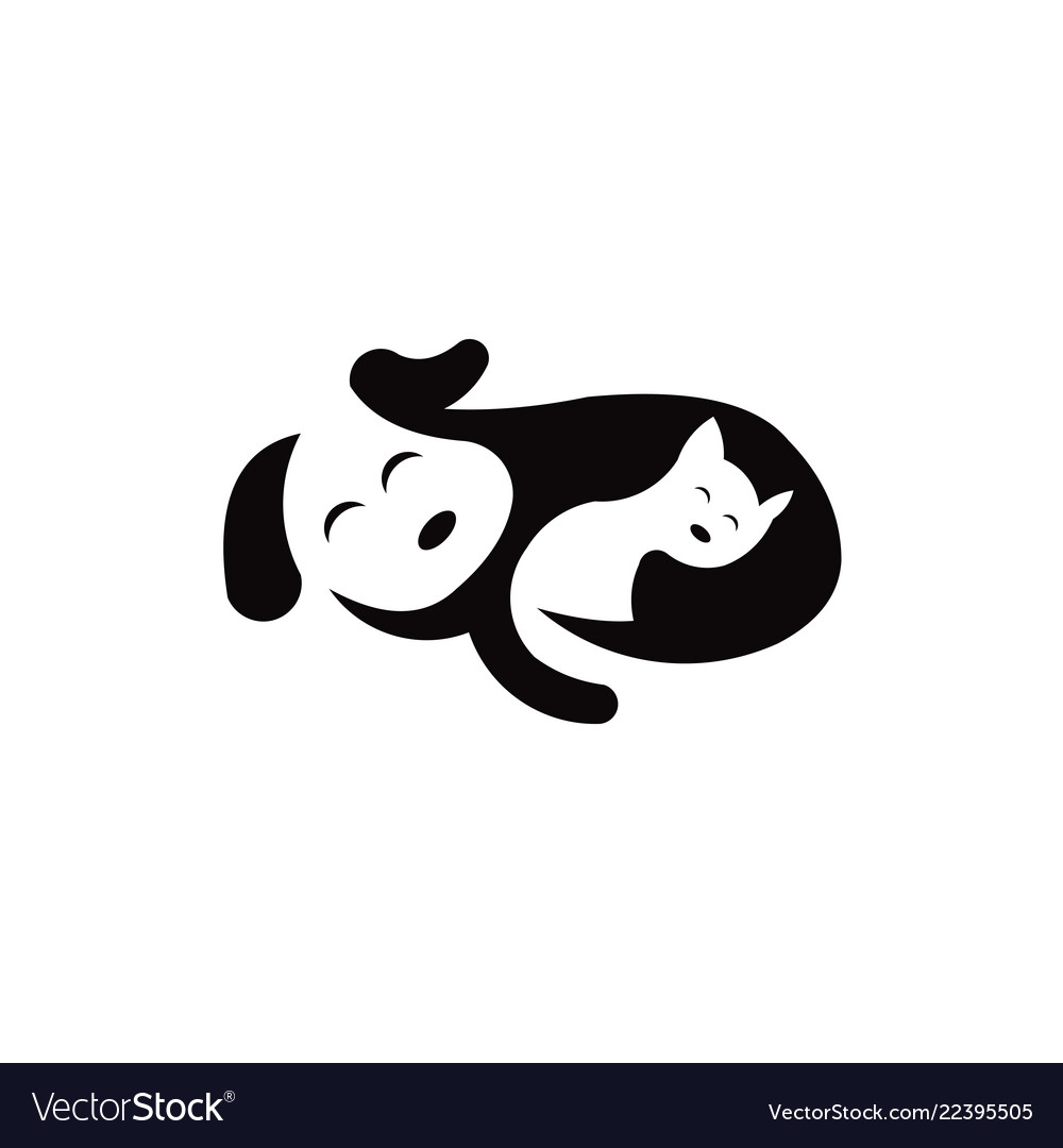 Pets logo template this cat and dog logo co.
