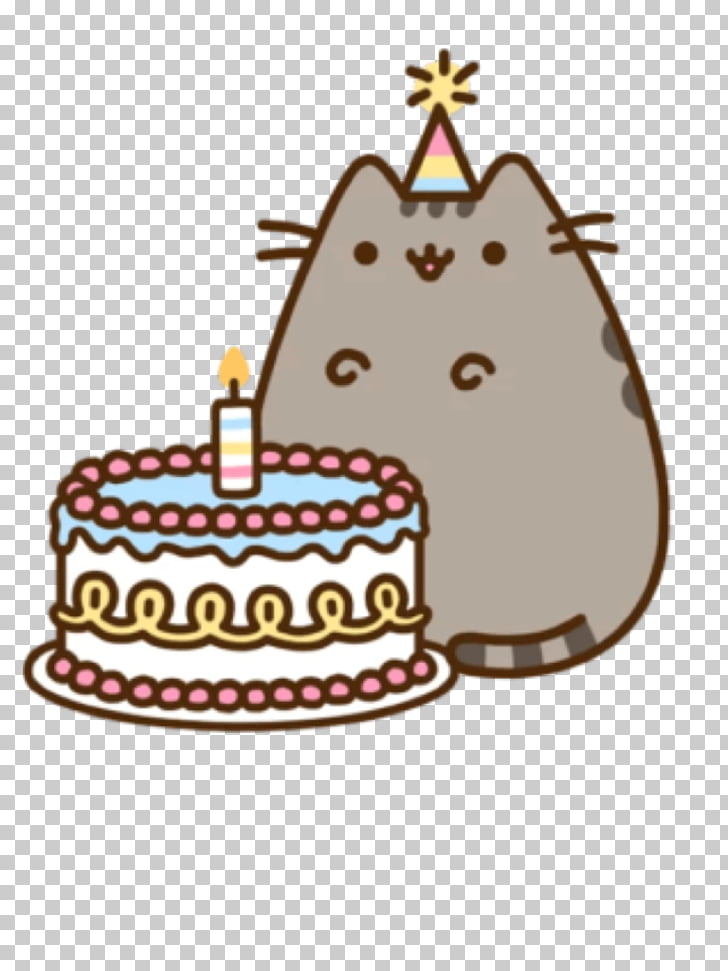 Pusheen Cat Birthday cake Pusheen Cat, Cat PNG clipart.