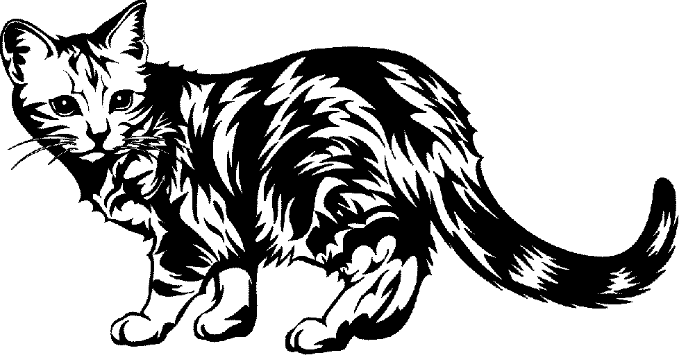 Cat black and white cat clip art black and white free clipart images.