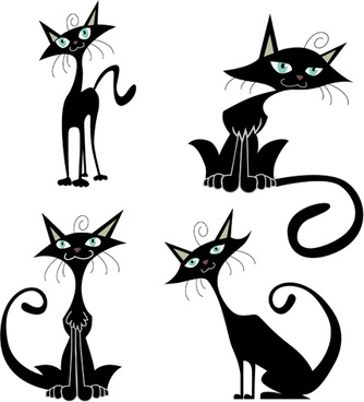 Black cat clip art free vector download (221,845 Free vector.