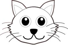 cat face clipart black and white 20 free Cliparts | Download images on ...