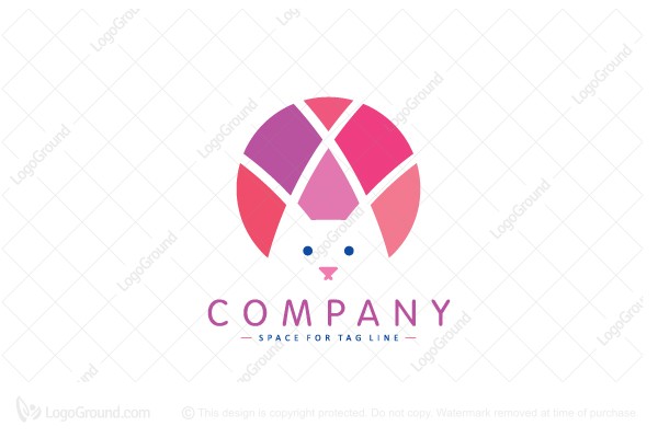 Exclusive Logo 107224, Cat Face Logo.