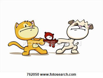 Cats And Dogs Fighting Clipart.