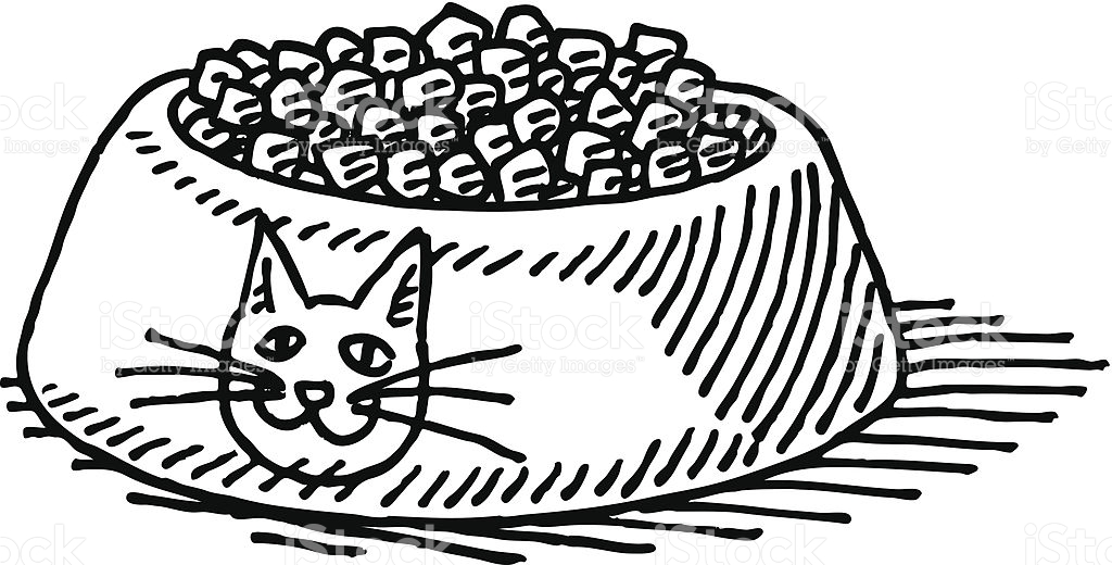 Cat Food Clip Art, Vector Images & Illustrations.