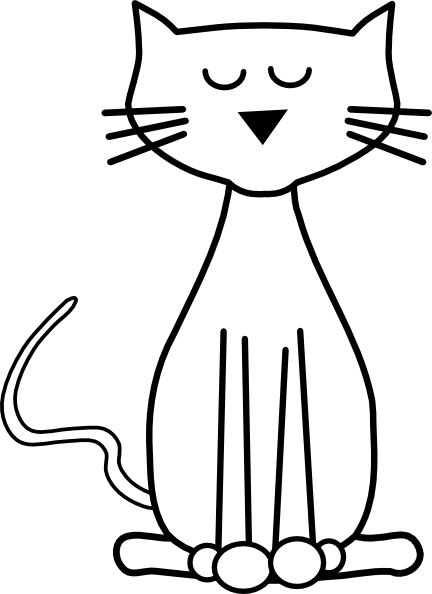 Download cat outline clipart 20 free Cliparts | Download images on ...