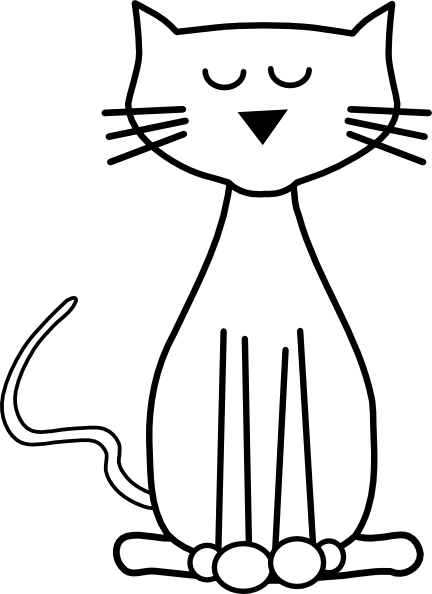 cat outline clipart 20 free Cliparts | Download images on Clipground 2024