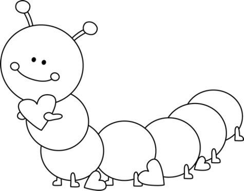 Clipart Caterpillar Black And White & Free Clip Art Images #2231.