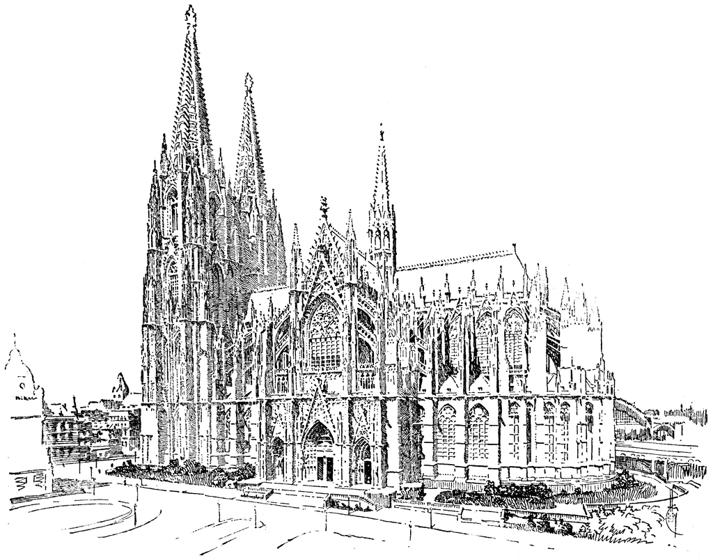 Cologne Cathedral Clip Art.