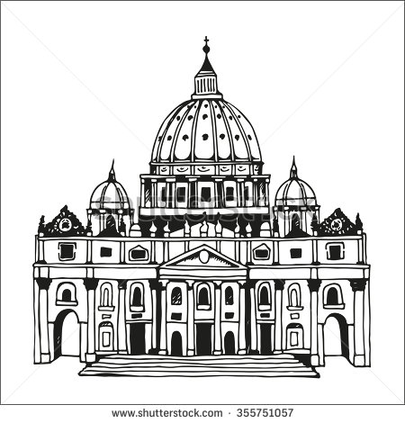 Vatican Cathedral St Peter Stock Vectors & Vector Clip Art.