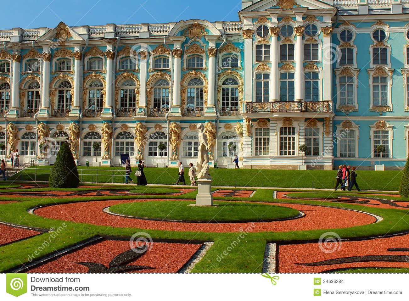 The Catherine Palace. Russia, Tsarskoye Selo, The Catherine Park.