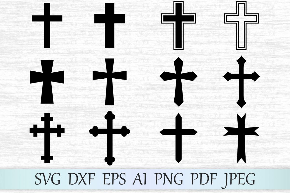 Cross svg, Cross clipart, Crosses svg file, Cross vector, Christian svg,  Cross silhouette, Crosses cut files, Catholic svg.