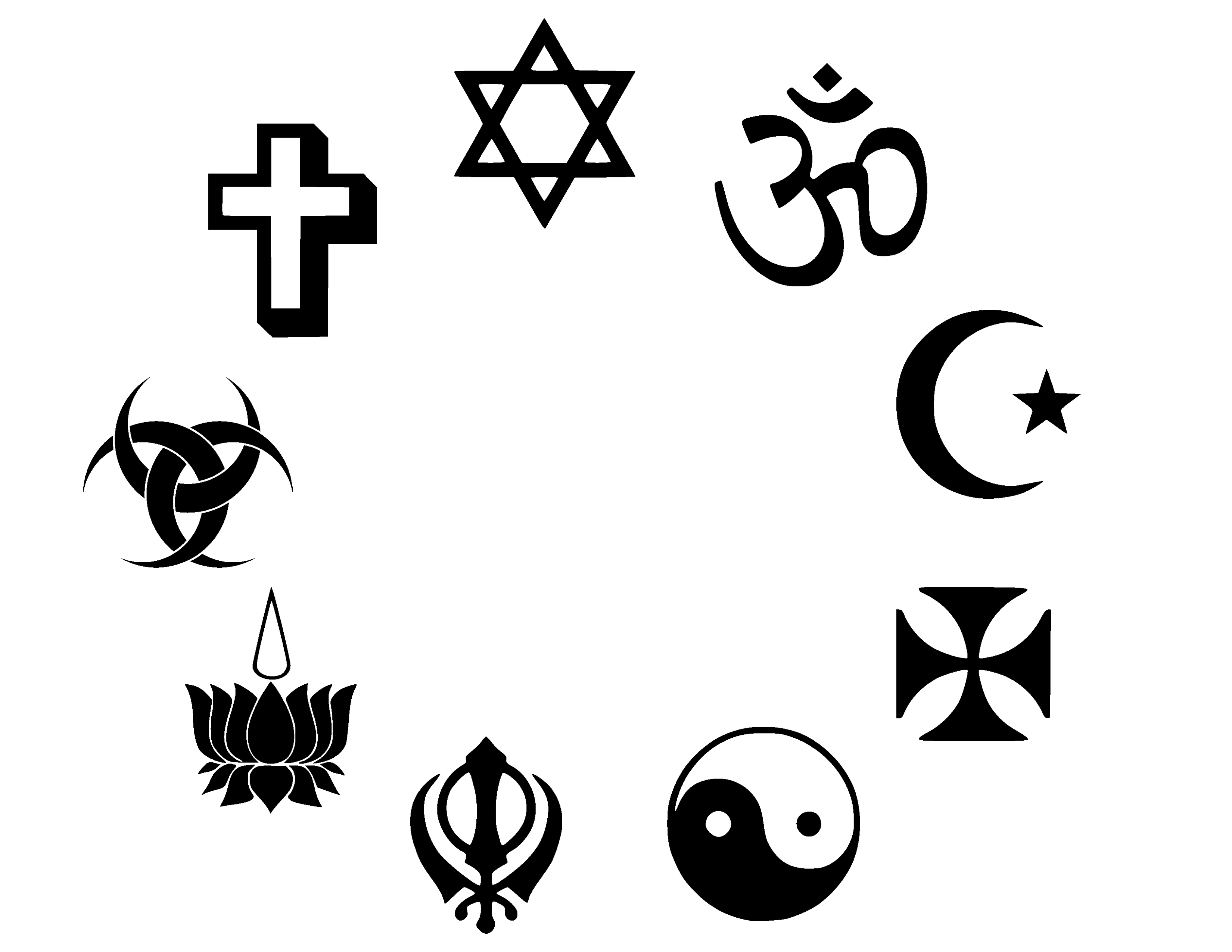 Religious Symbols Clipart.