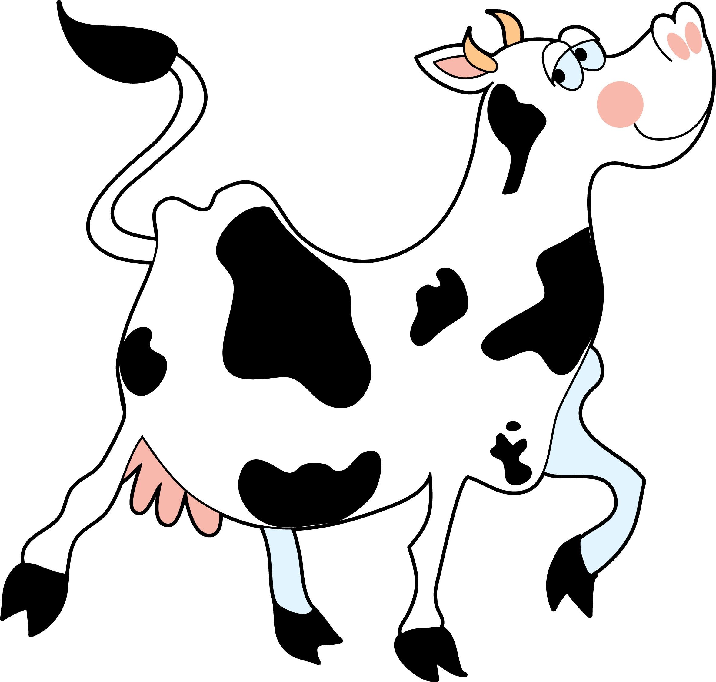 Cow Free Black And White Panda clipart free image.