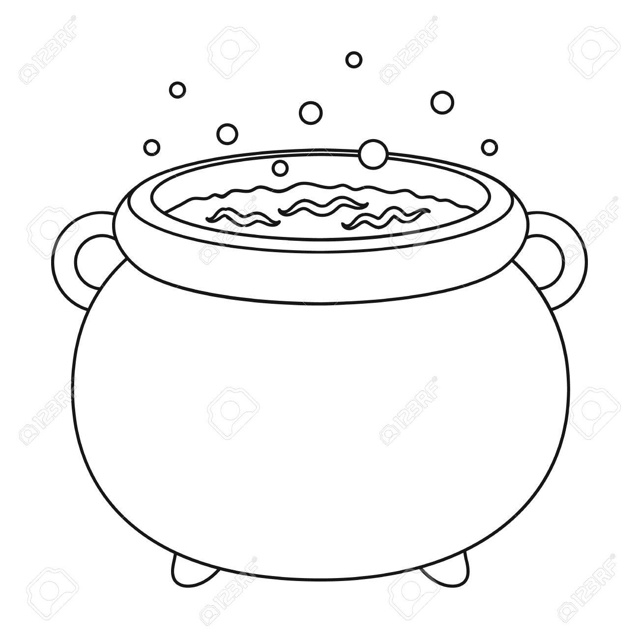 cauldron clipart black and white 20 free Cliparts | Download images on ...