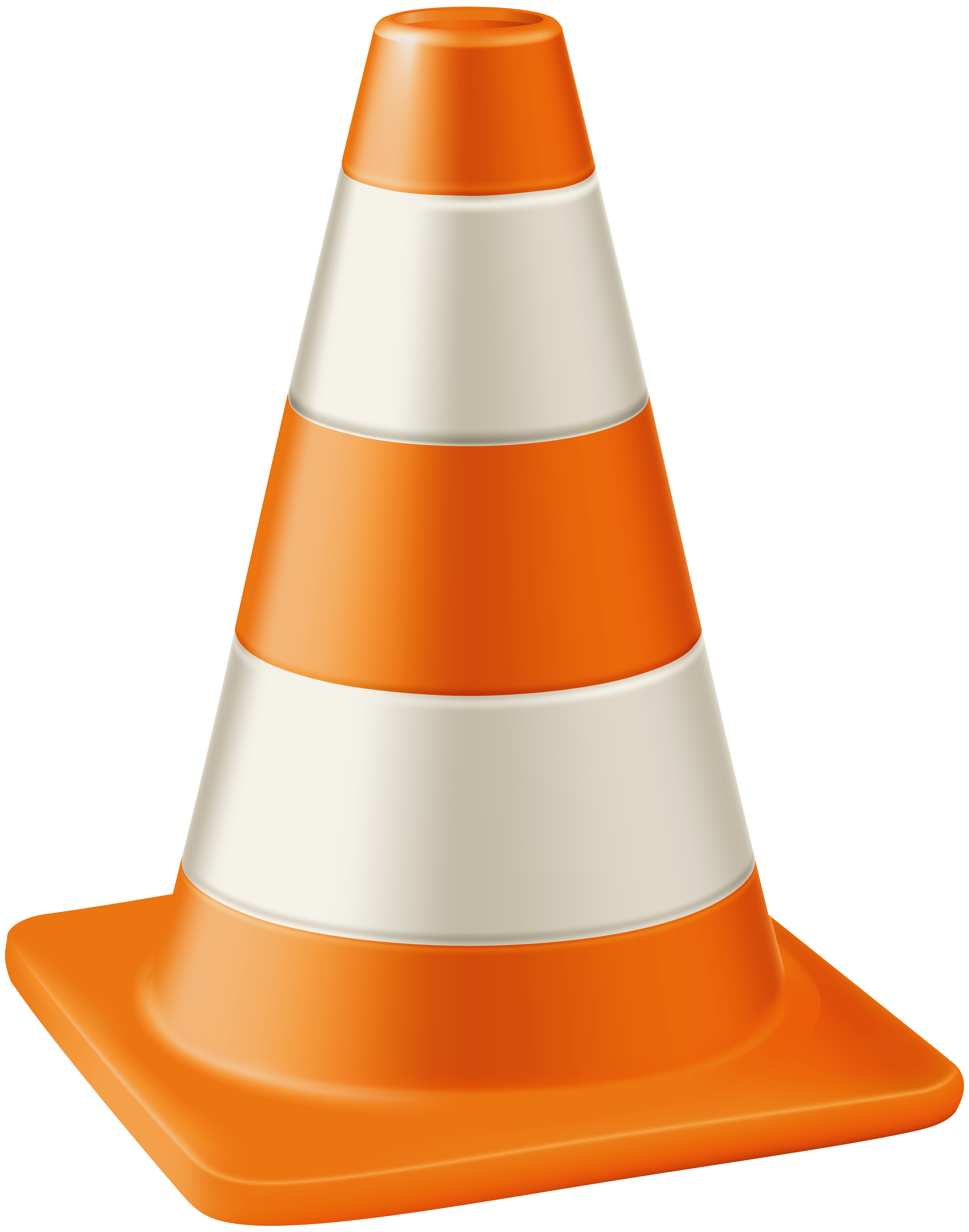 Traffic Cone Transparent PNG Clip Art Image.