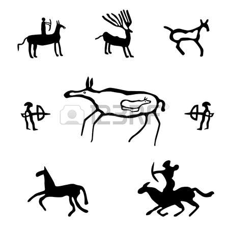 763 Cave Painting Stock Vector Illustration And Royalty Free Cave.