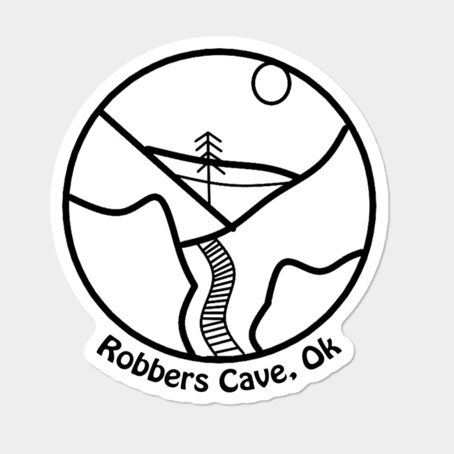 Robbers Cave Logo Sticker By Wellco Design By Humans.