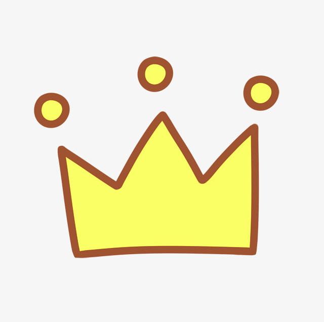 Yellow Simple Crown Decoration Pattern PNG, Clipart, Crown.