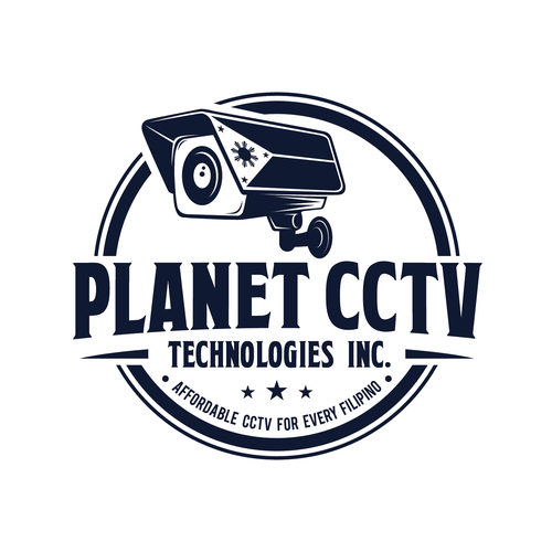 Eye catching logo for CCTV Surveillnace provider and network cabling.