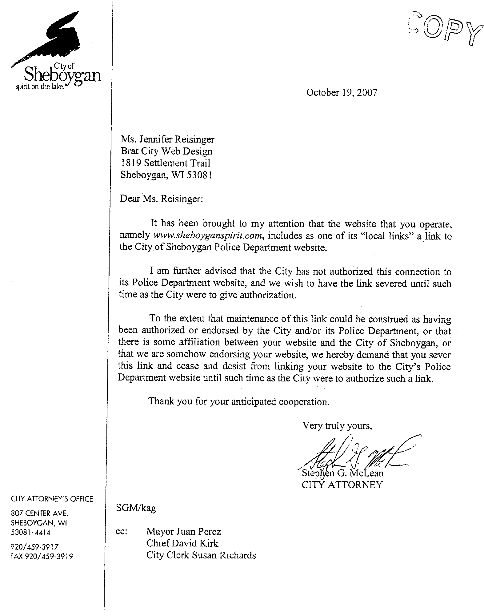 Sample Trademark Cease And Desist Letter