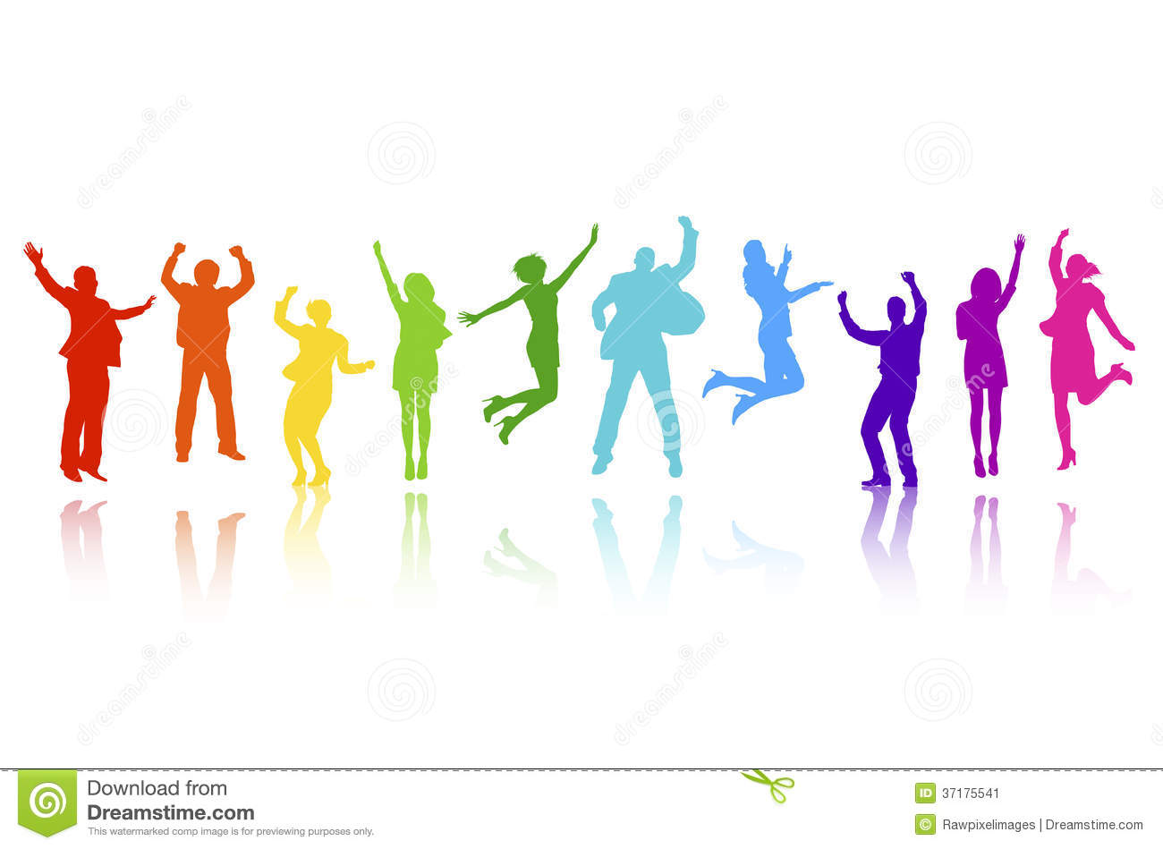 Clipart people celebrating.