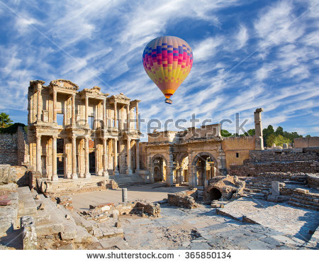 Celsus Library Stock Photos, Royalty.