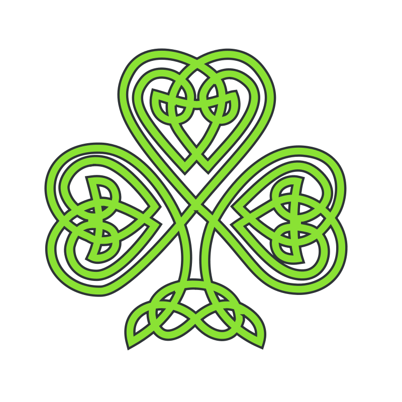 Free Clipart: Celtic shamrock.