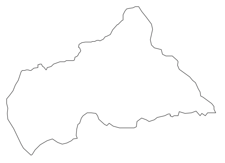 Central african republic black and white clipart.