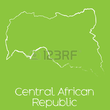 727 Central African Republic Map Stock Vector Illustration And.