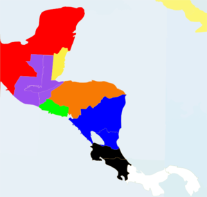 Central America Blank Colored Map Clip Art at Clker.com.