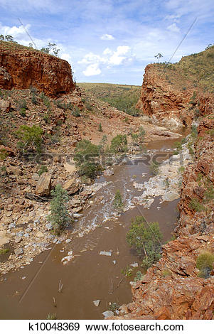 Stock Photograph of Ormiston Gorge Central Australia k10048369.