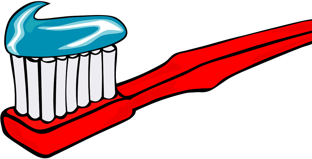 Toothbrush And Toothpaste Clipart.