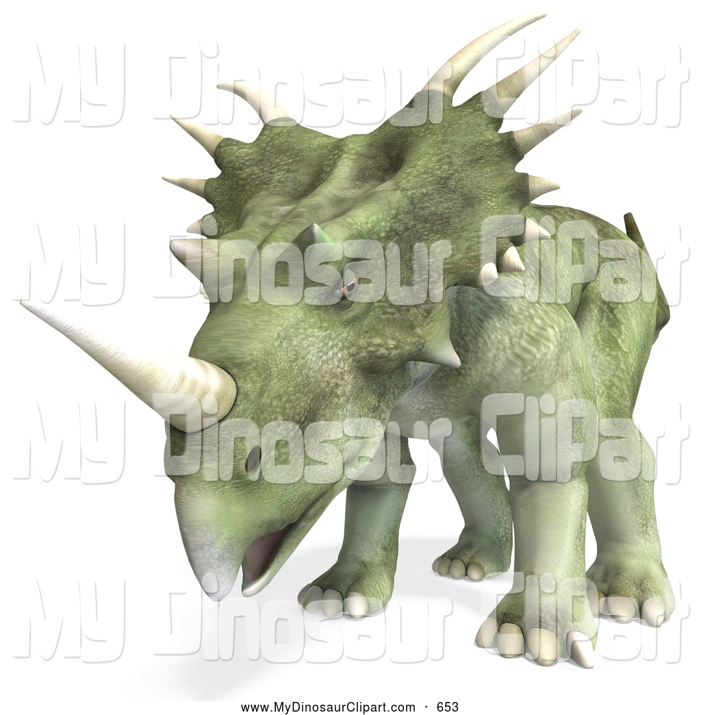 Royalty Free Stock Dinosaur Designs of Ceratopsians.