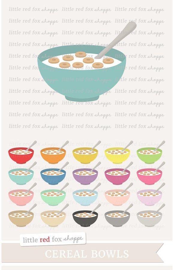 Cereal Bowl Clipart.