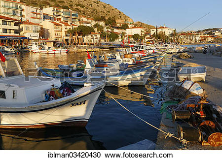 Stock Photography of "Fishing harbour, Cesme, Cesme Peninsula.
