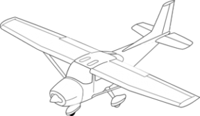 Cessna Twin Engine Plane Clipart.