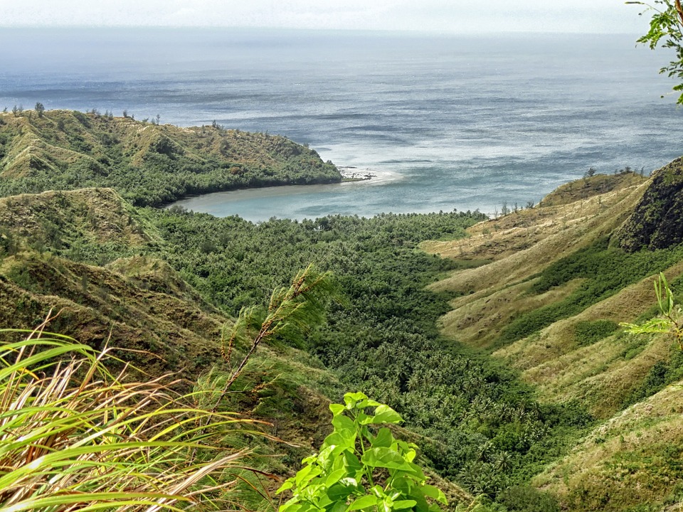 Free photo: Cetti Bay, Guam, Forest, Trees, Sea.