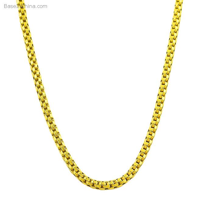 Gold chain necklace clipart.