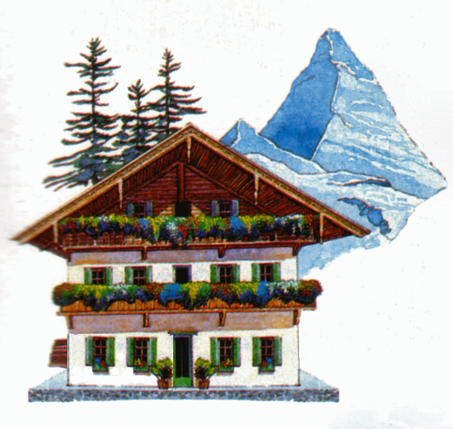 Chalet Clipart.