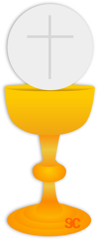 Eucharist and chalice clipart.