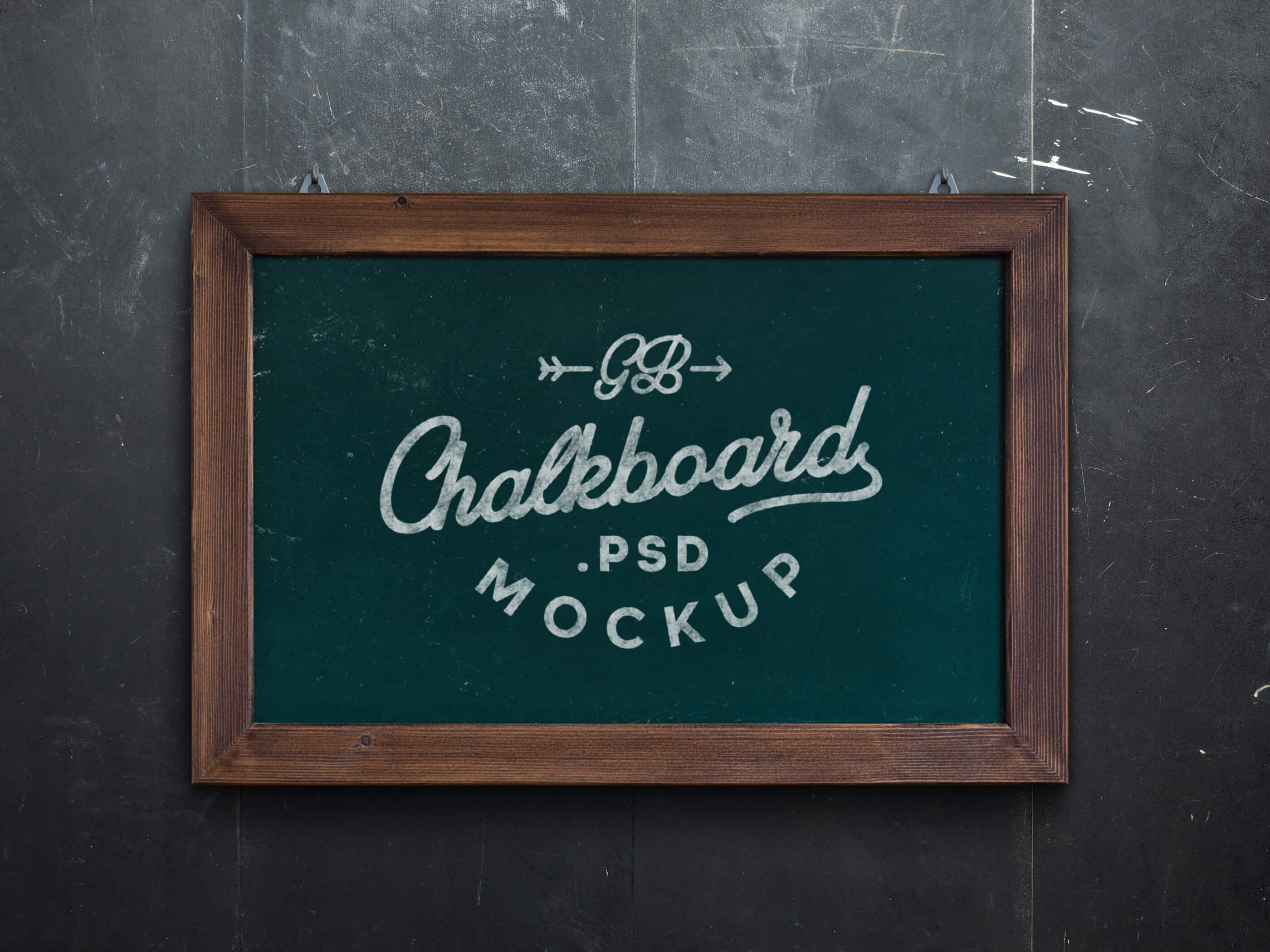 Chalkboard MockUp PSD.