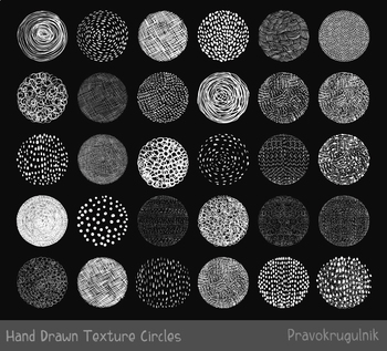 Hand drawn chalkboard doodle texture circles clipart, White round shapes.
