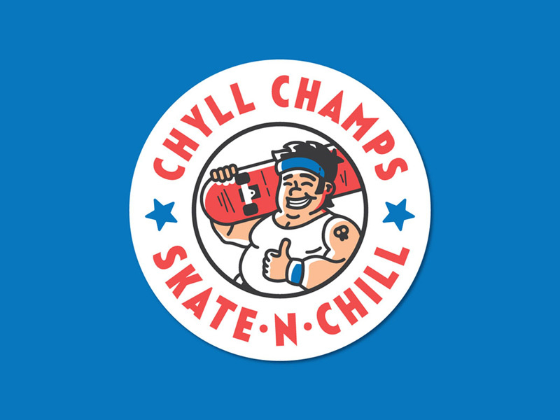 Chyll Champs logo by Vlad Martin on Dribbble.